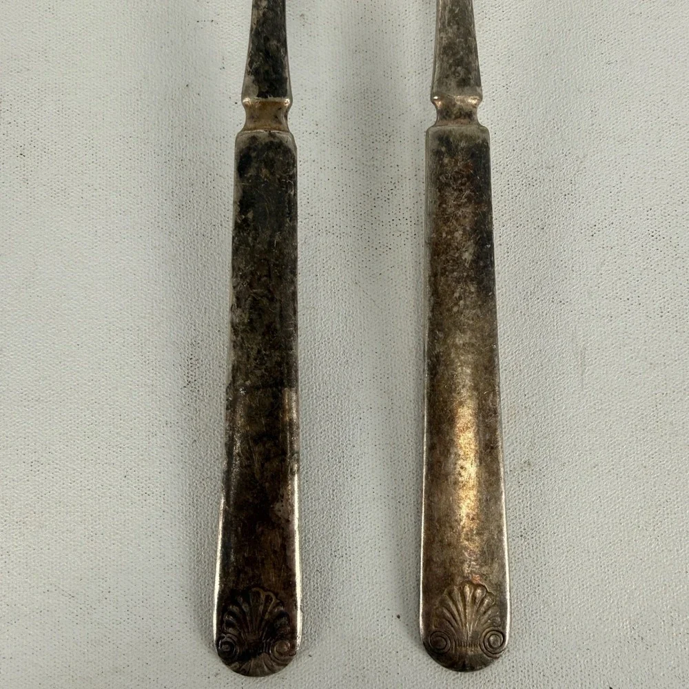 Antique 1847 Rogers Bros Shell Pattern 7.5'' Dinner Fork lot of 2